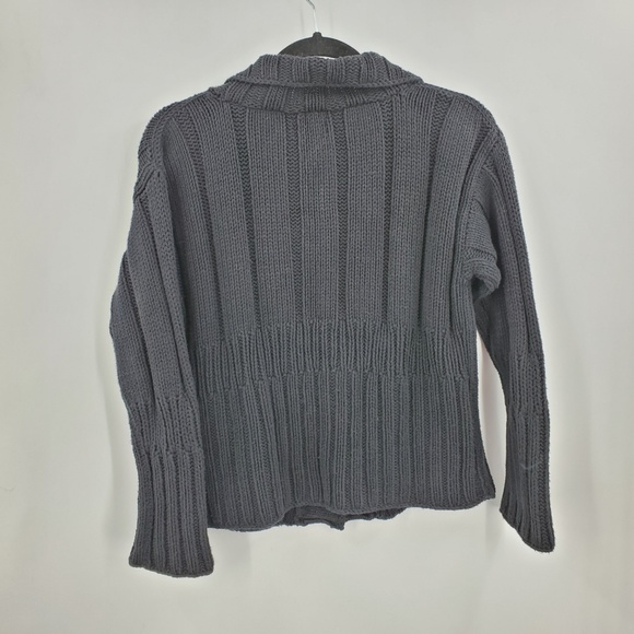 Pure Handknit Women's Cardigan Chunky Knit Sweater - Picture 3 of 7